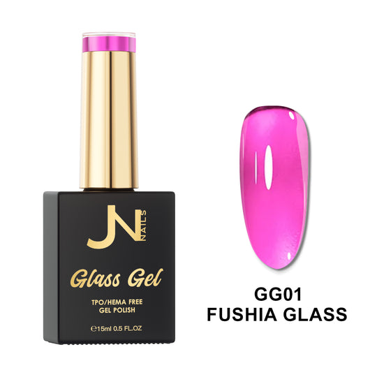 GG01. Fushia Glass – Glass Gel Hema-freier Gel-Nagellack