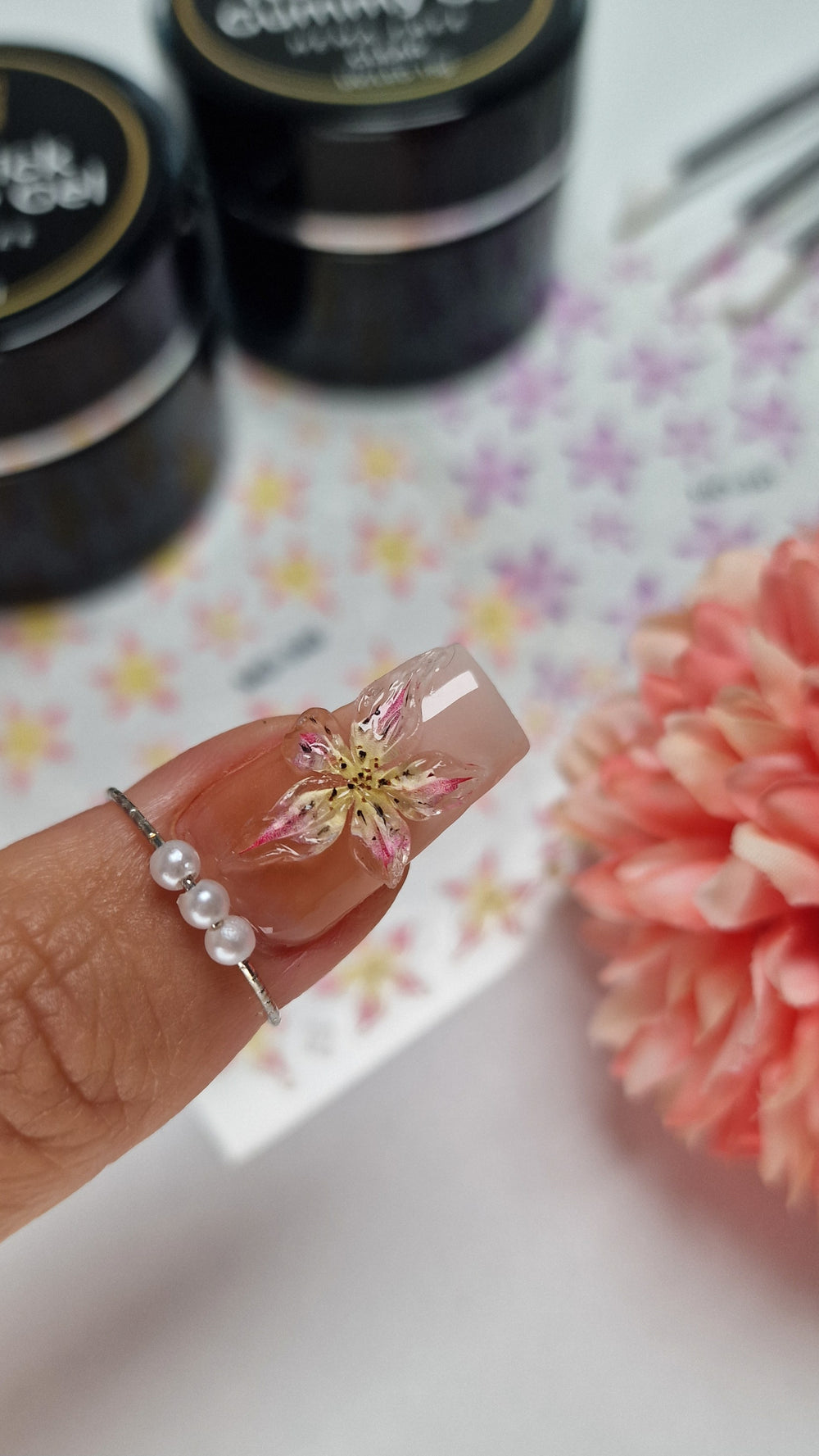 3D-Blumen-Nagelkunst-Paket