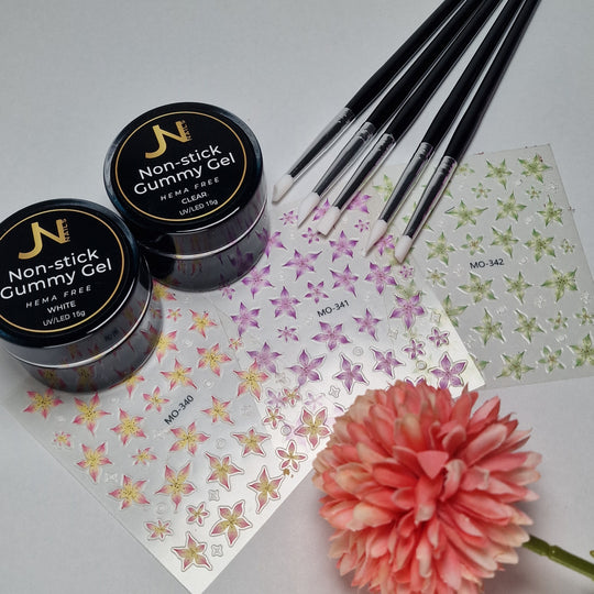 3D-Blumen-Nagelkunst-Paket