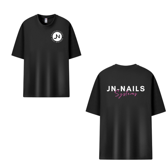 Übergroßes schwarzes T-Shirt – Premiumqualität
