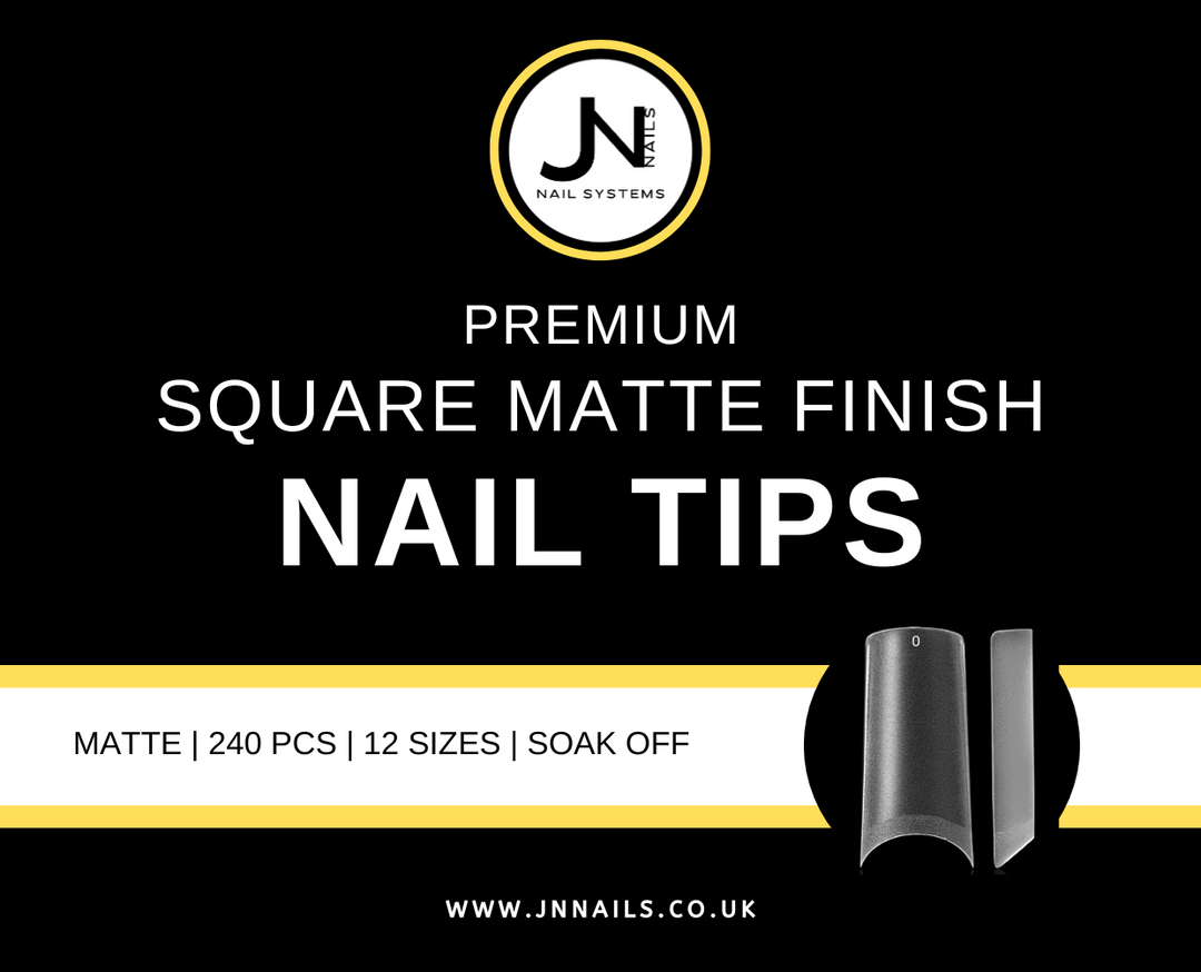Premium SQUARE Nagelspitzen mit mattem Finish