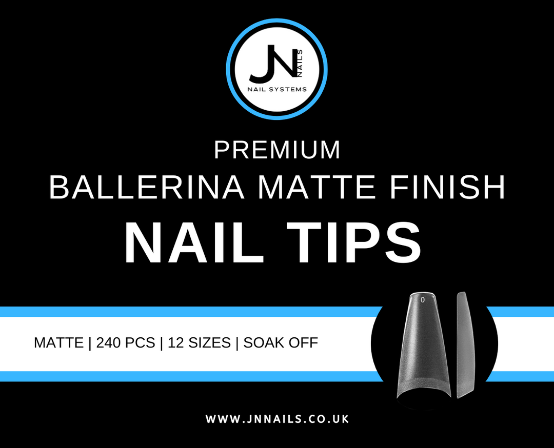 Premium BALLERINA Nagelspitzen mit mattem Finish