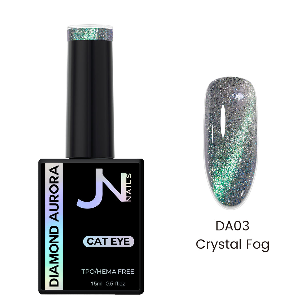 DA03 Crystal Fog - Diamond Aurora Reflective Cateye