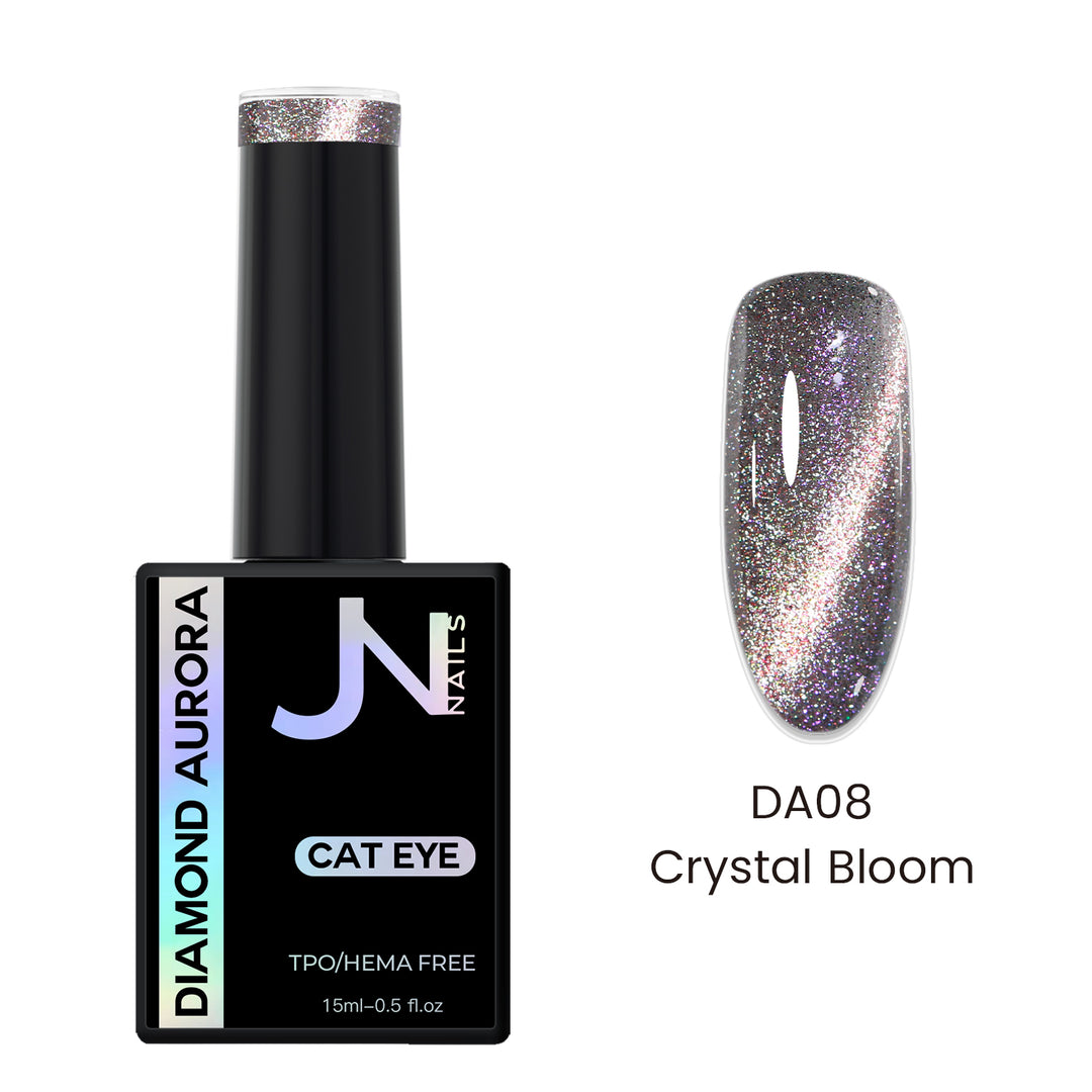 DA08 Crystal Bloom - Diamond Aurora Reflective Cateye