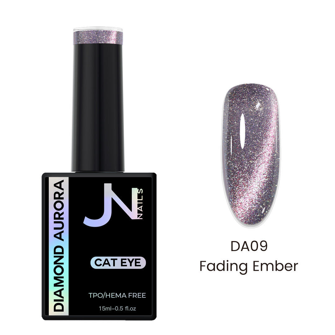 DA09 Fading Ember - Diamond Aurora Reflective Cateye