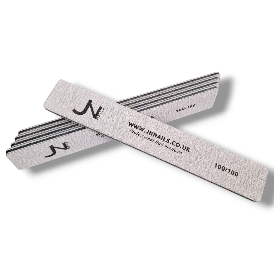 100/100 Grit Square Zebra Nail File