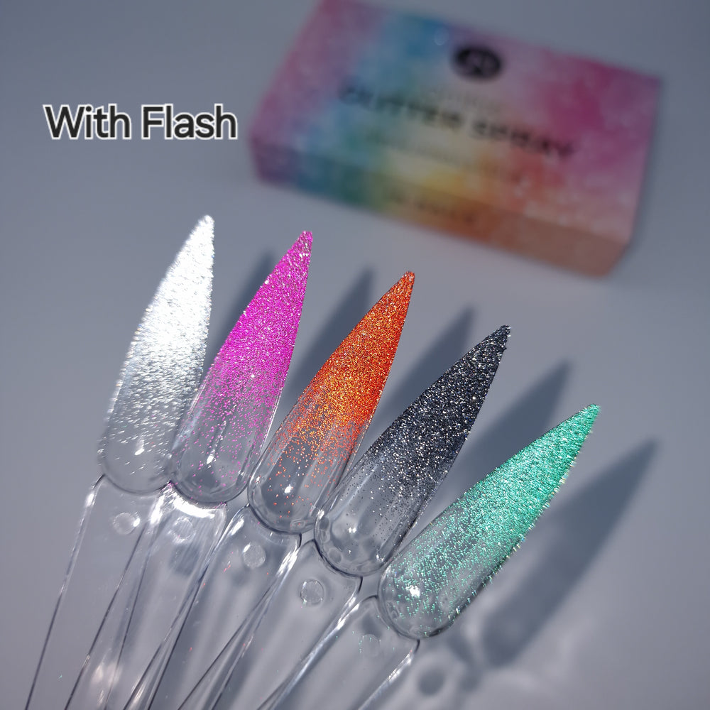 Reflective Ombre Glitter Spray