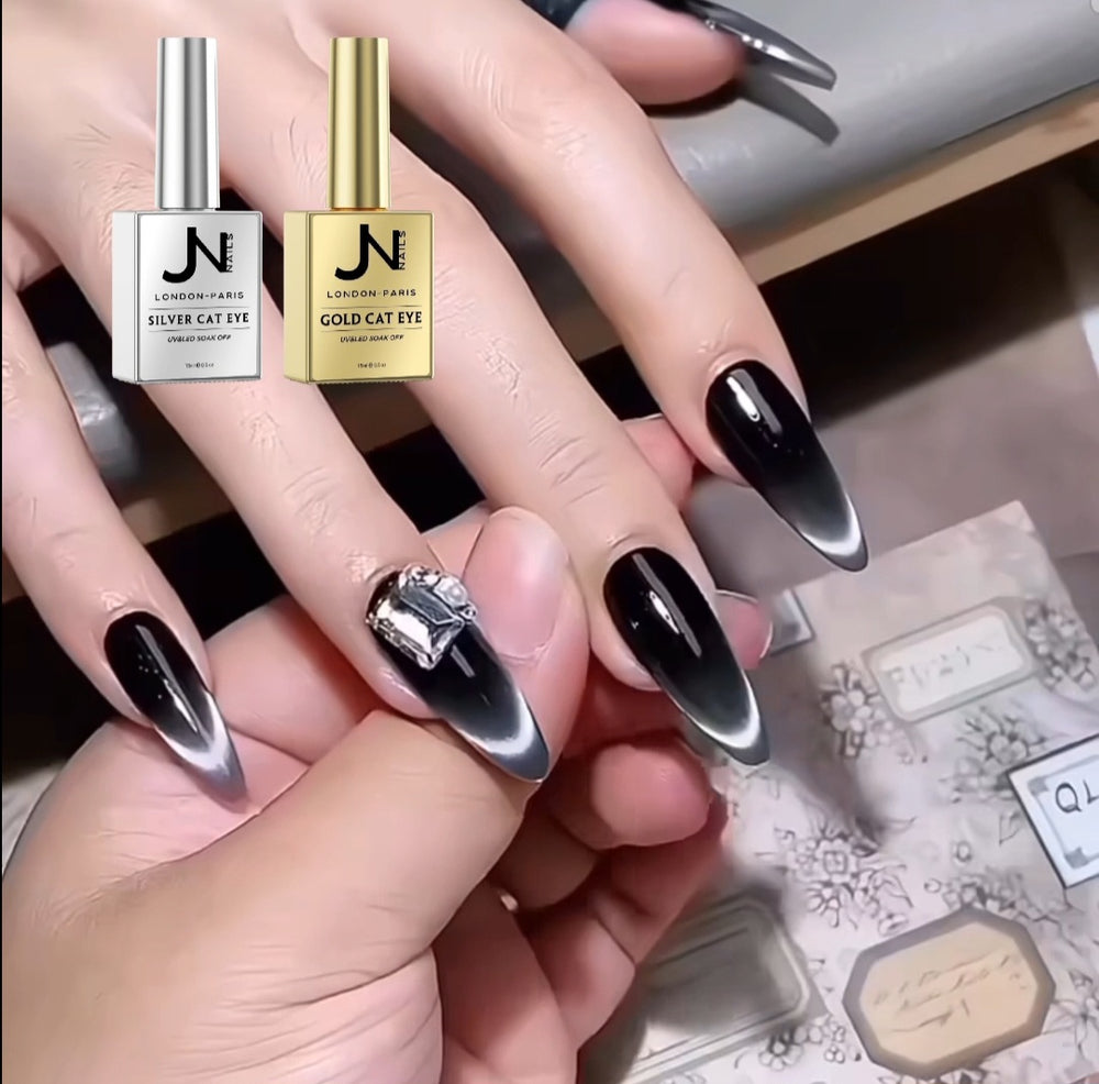 SILBERNER Cat Eye HEMA-freier Gel-Nagellack