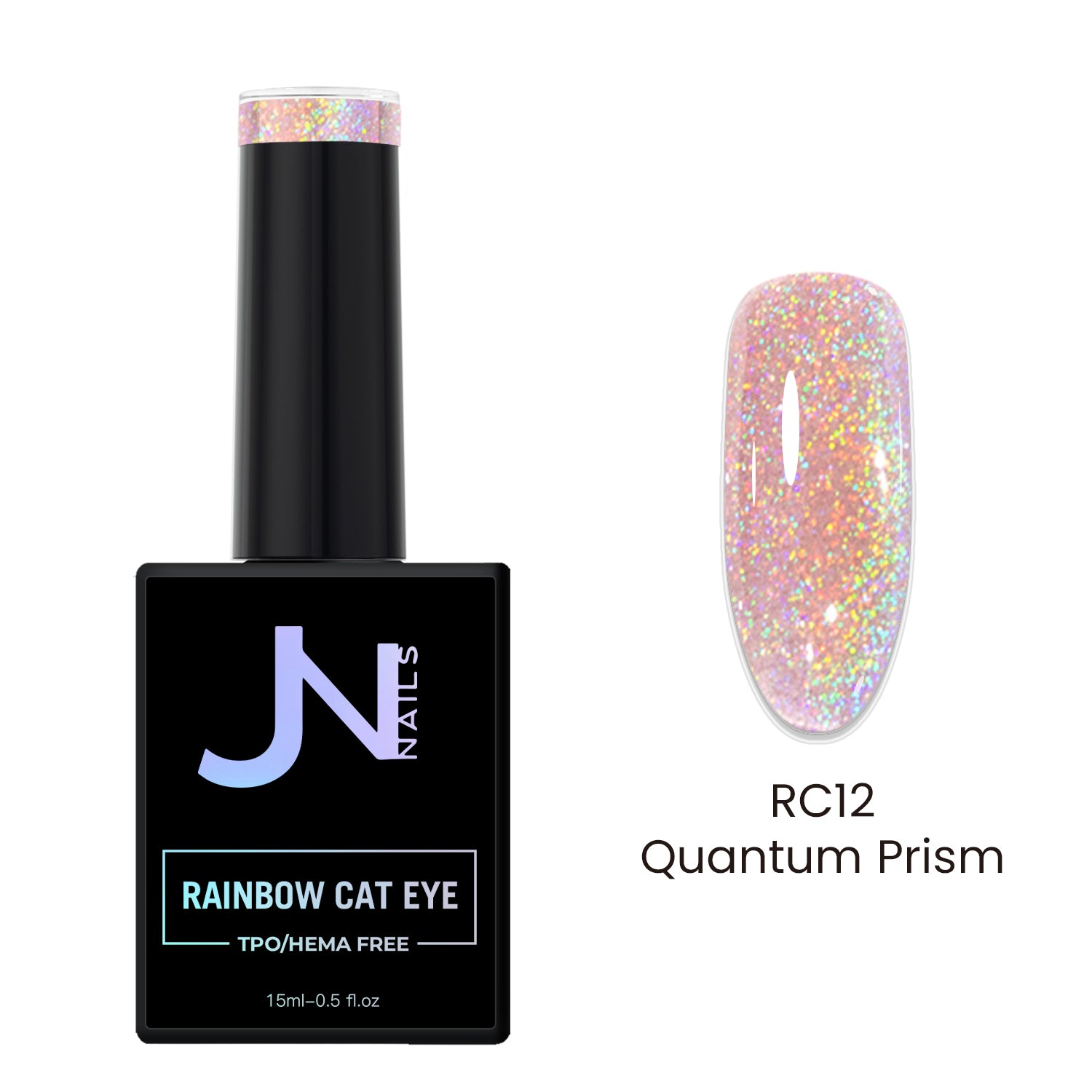 RC12 Quantum Prism - Rainbow Cateye – JN NAILS