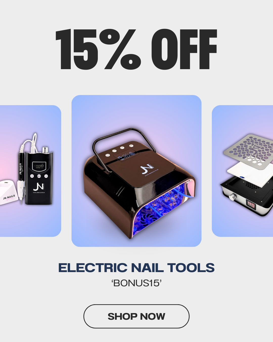 15% OFF Electric Nail Tools