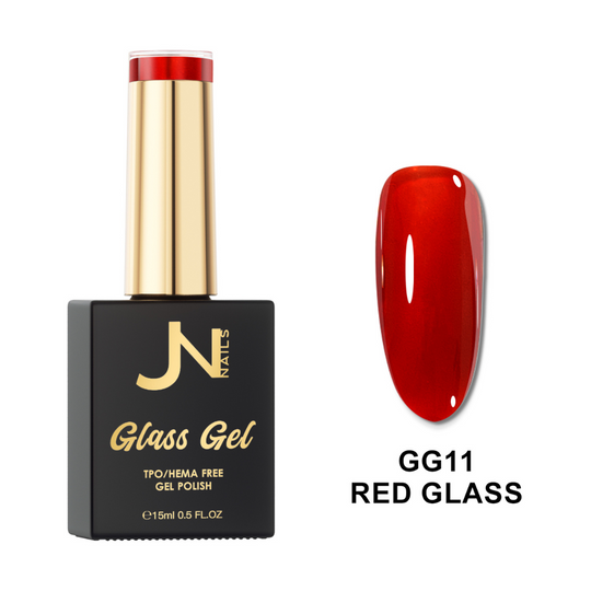 GG11. Red Glass - Glass Gel Hema free Gel Polish