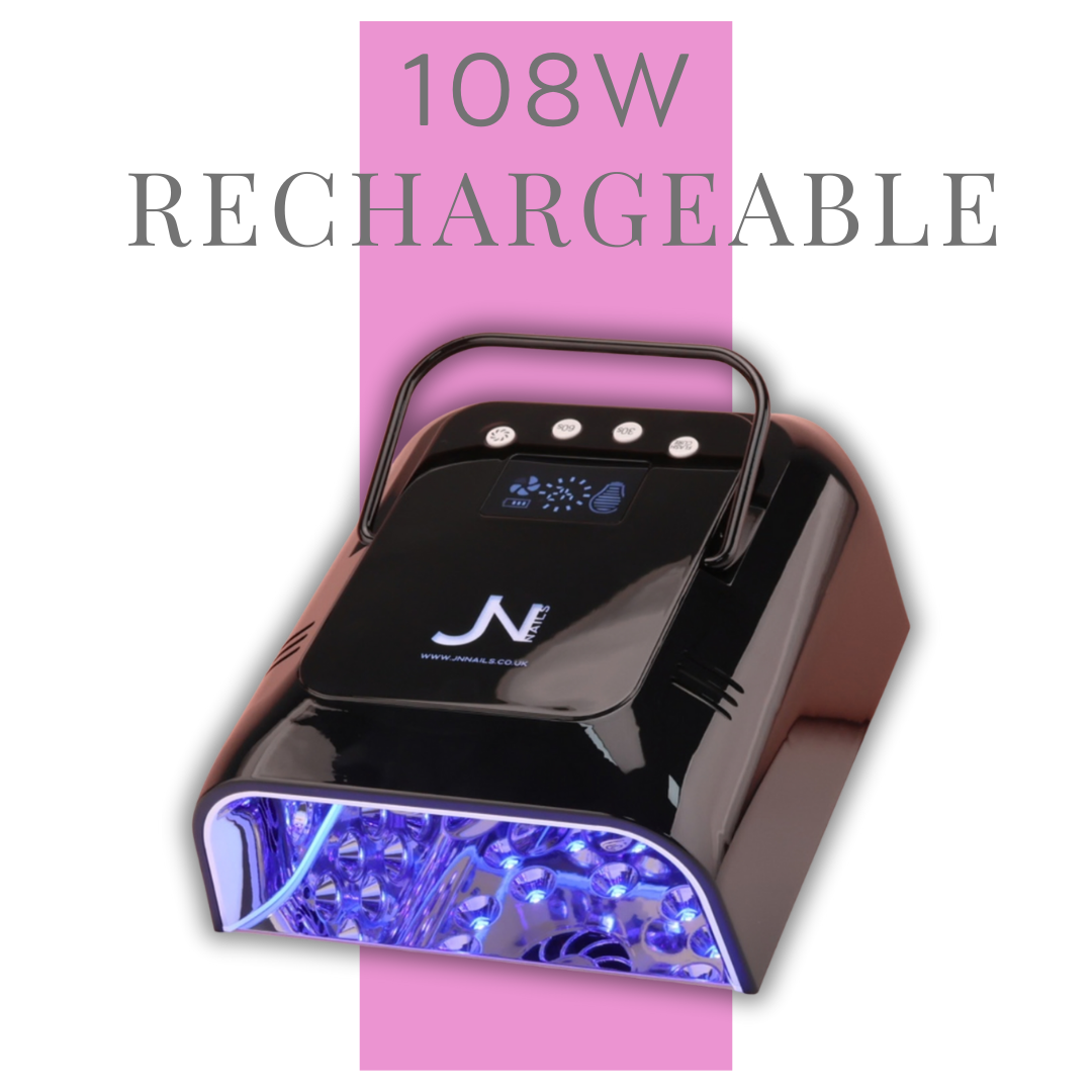 108W PRO CURE RECHARGEABLE LED NAIL LAMP WITH COOLING FAN