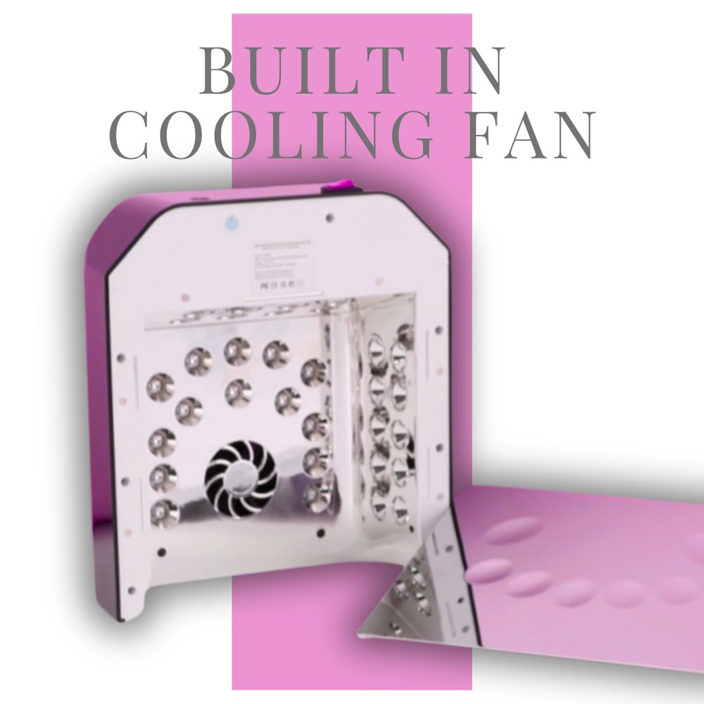 108W PRO CURE RECHARGEABLE LED NAIL LAMP WITH COOLING FAN
