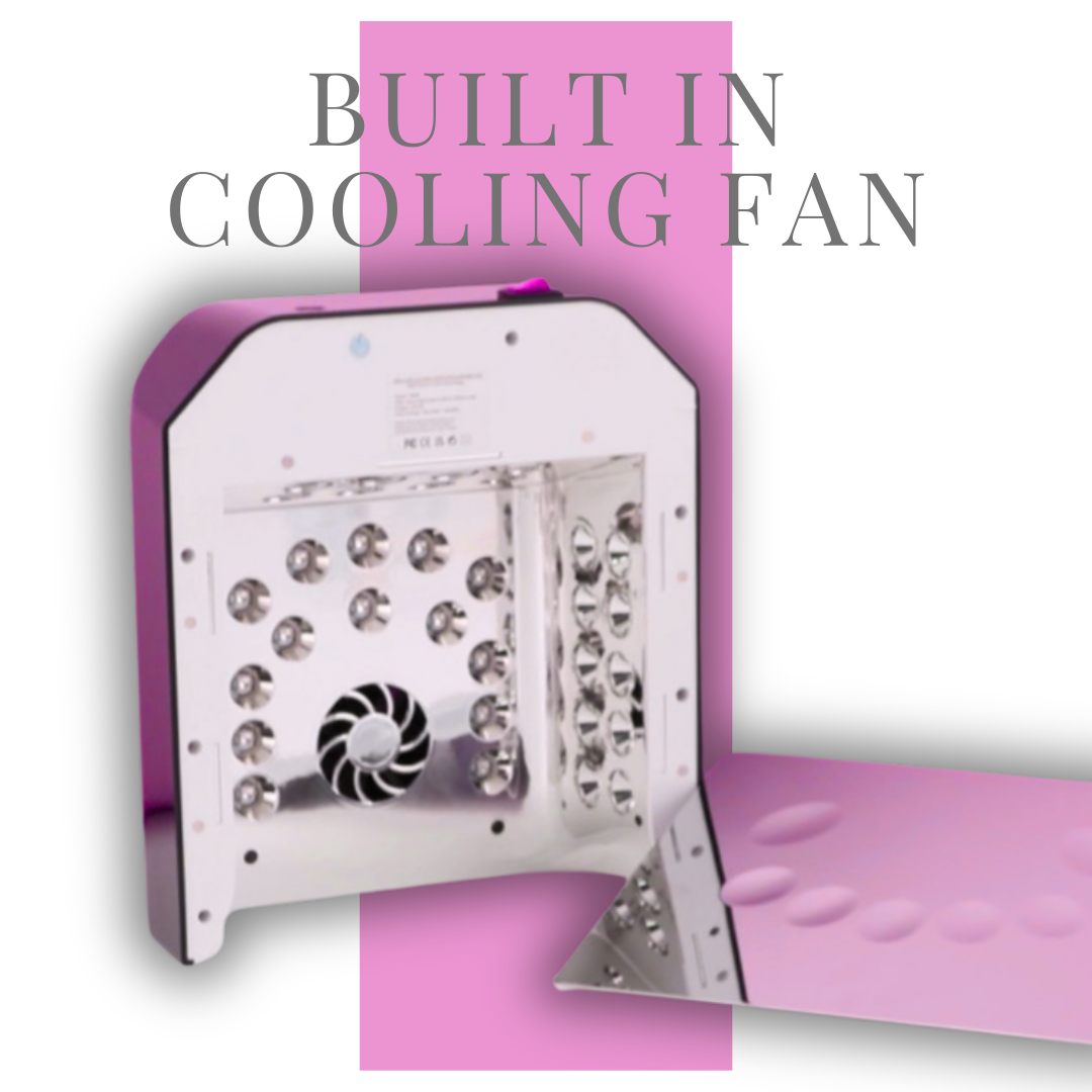 108W PRO CURE RECHARGEABLE LED NAIL LAMP WITH COOLING FAN