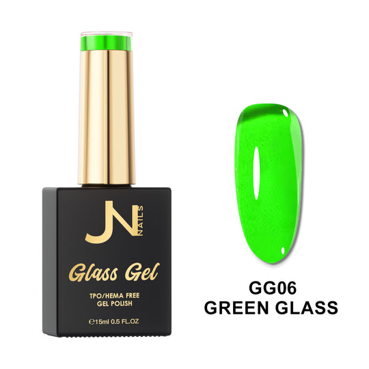 GG06. Green Glass - Glass Gel Hema free Gel Polish