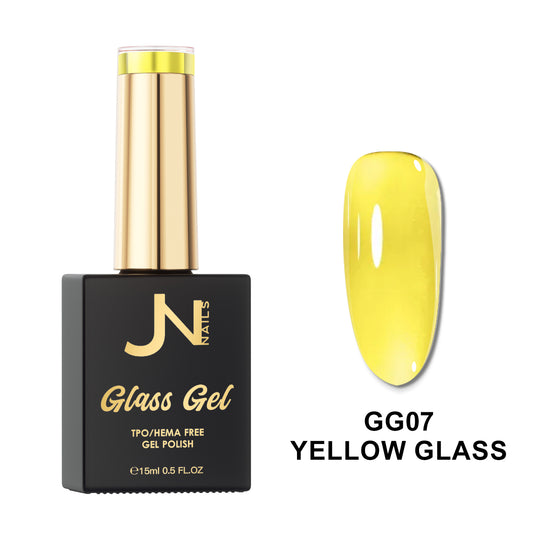 GG07. Yellow Glass - Glass Gel Hema free Gel Polish