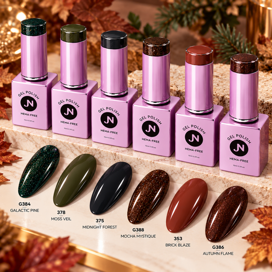 MYSTIC FOREST Collection of 6 - hema free Gel Polish