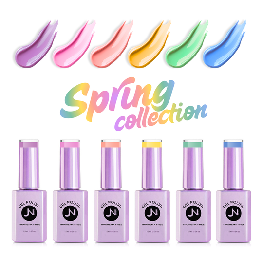 SPRING Collection of 6 - hema free Gel Polish
