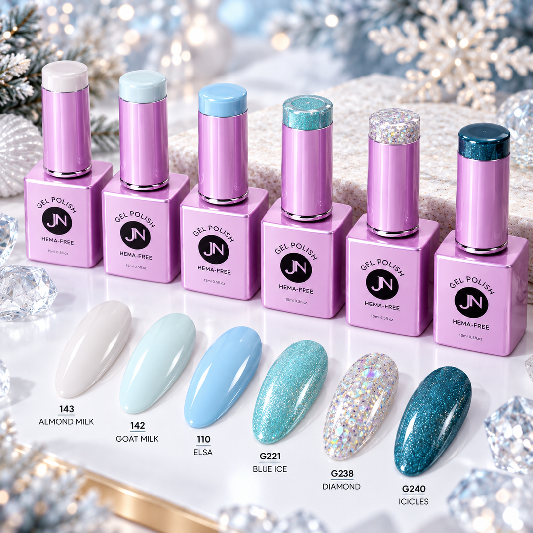 WINTER Collection of 6 - hema free Gel Polish