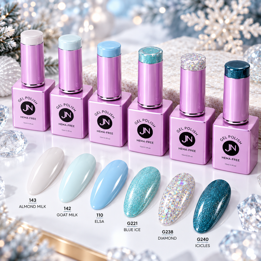 WINTER Collection of 6 - hema free Gel Polish
