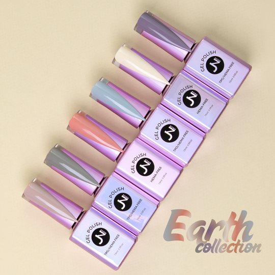 EARTH Collection of 6 - hema free Gel Polish