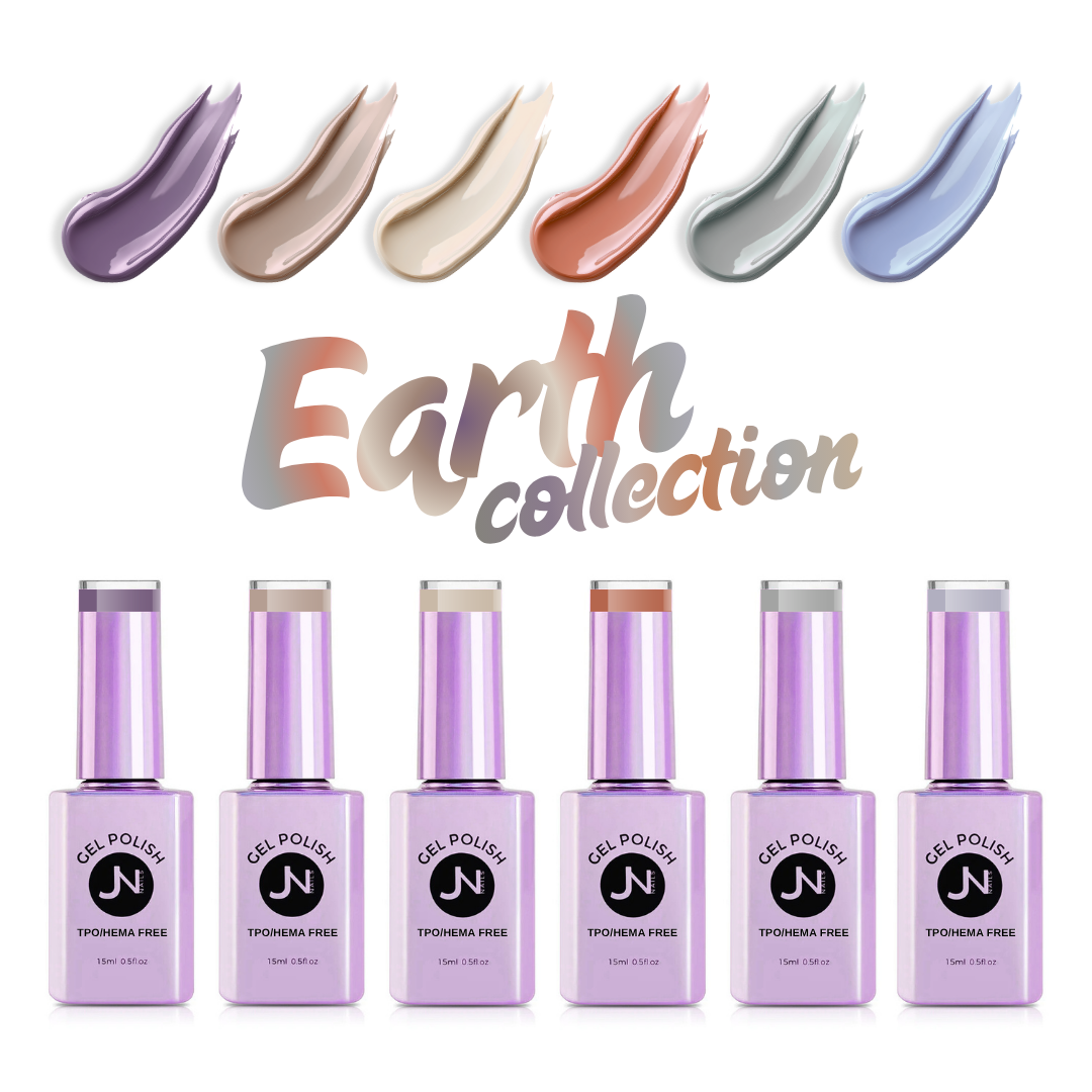 EARTH Collection of 6 - hema free Gel Polish