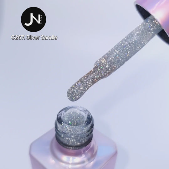 G267. SLIVER SANDALS (Holographic Refeclive Glitter)