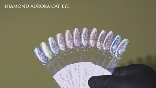 DA09 Fading Ember - Diamond Aurora Reflective Cateye