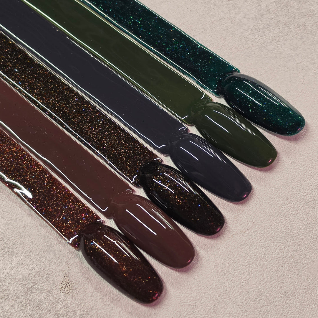 MYSTIC FOREST Collection of 6 - hema free Gel Polish