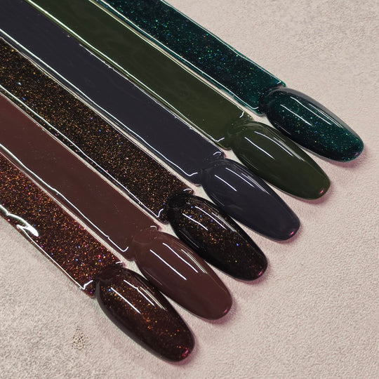 MYSTIC FOREST Collection of 6 - hema free Gel Polish
